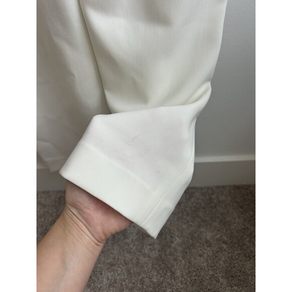 Theory Remaline Structured Sleeveless Admiral Crepe Jumpsuit Ivory Size 8 NWT - Picture 10 of 12